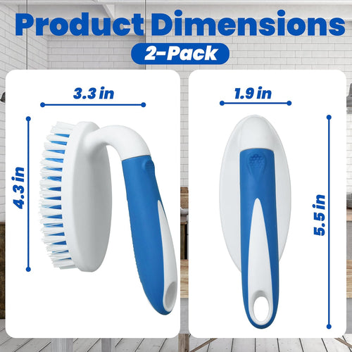 2-Pack Small Cleaning Brushes, Cleaning Carpet, Floor, Bathroom, Kitchenware