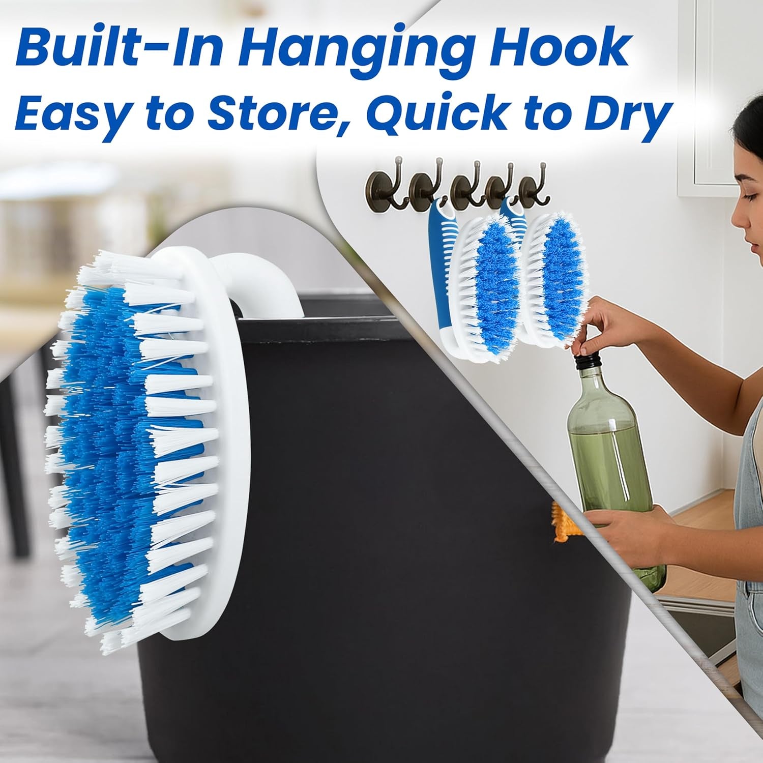 2-Pack Small Cleaning Brushes, Cleaning Carpet, Floor, Bathroom, Kitchenware